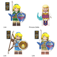 Legend 4pcs The Game Of Zelda Link Princess Zelda Adventure Doll Blocks Building