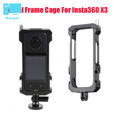 โครงใส่กล้อง Cold Shoe Frame Protective Expansion Frame Accessories Compatible For Insta360 X3 Panoramic Camera