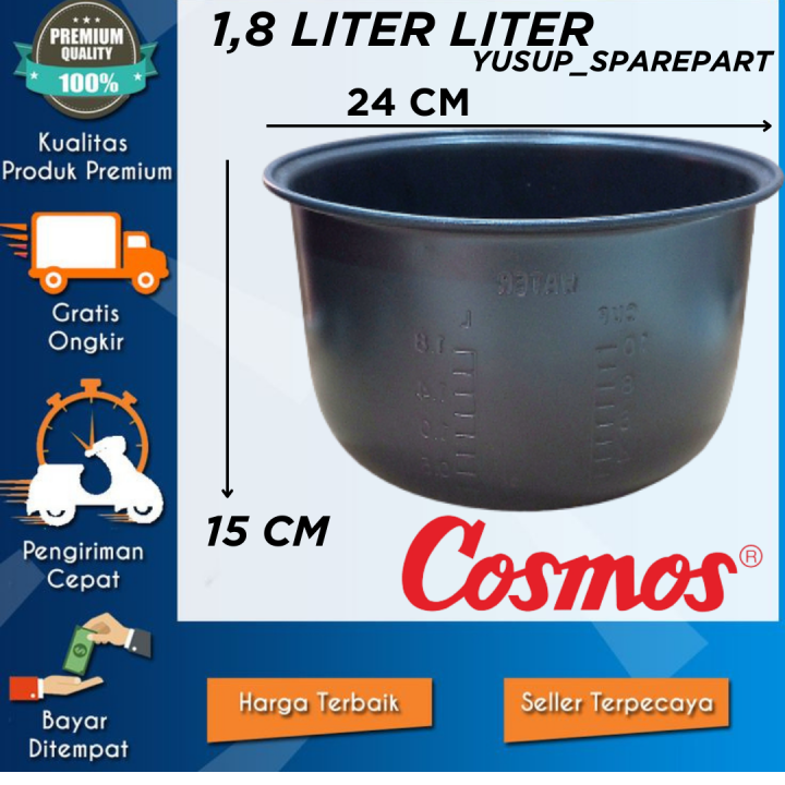PANCI TEFLON RICE COOKER MEJIKOM 1,8 LITER UMUM COSMOS MIYAKO DLL