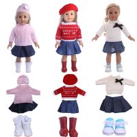 Doll Sweater 10 Styles Fashion Knit Set For 18 Inch American Dolls amp;43 Cm Born Baby Our Generation Christmas Birthday Girl 39;s Gift