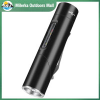 Milerka Outdoors Mall】ไฟฉาย Led สว่างมากไฟฉายกระทัดรัดสามารถชาร์จได้ไฟฉายหมุนได้90องศาพร้อมไฟทำงานแม่เหล็กชาร์จพอร์ต Type C