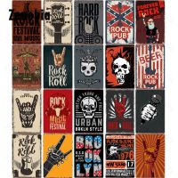 Metal Tin Sign Retro Music Rock Band Metal Poster Retro Tin Sign Plate for Bar Pub Club Concert Decor Decorative Tin Painting Size: 20cm X 30cm