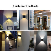 LED Wall Lamps IP65 Outdoor Lighting Waterproof Garden Lights 85-265V Interior Wall Light Aluminum For Balcony Porch Stairs Lamp