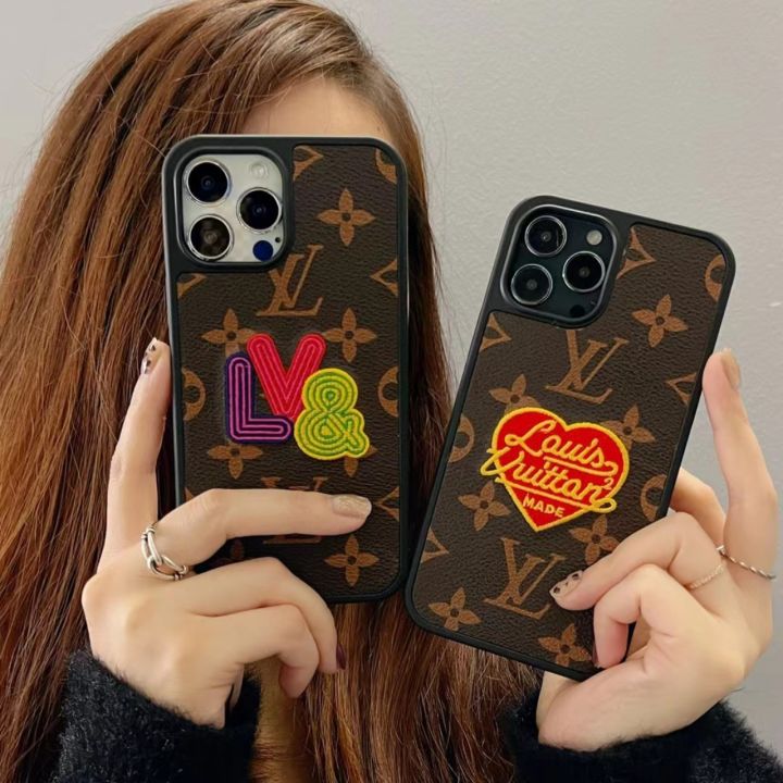Soft LV Leather Back Case Cover For Iphone 12 Pro  Casecart India