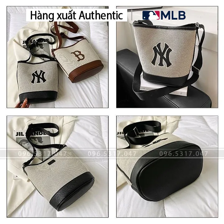 14009 MLB Premium Canvas Bucket Bag NY Yankees