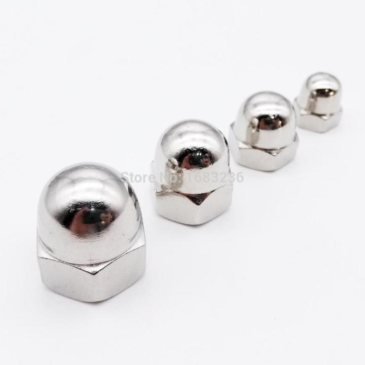 1-5-10-50pcs-high-quality-m3-m4-m5-m6-m8-m10-m12-m14-m16-304-a2-70-stainless-steel-hex-acorn-nut-cap-decorative-cover-dome-nuts-nails-screws-fasteners