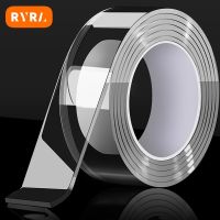 ✜▧✹ Nano Double Sided Tape Heavy Duty Transparent Adhesive Strips Strong Sticky Multipurpose Reusable Waterproof Tape Nano PU Gel