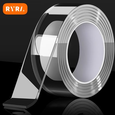 【YF】▬  Sided Tape Heavy Duty Transparent Adhesive Strips Multipurpose Reusable Gel