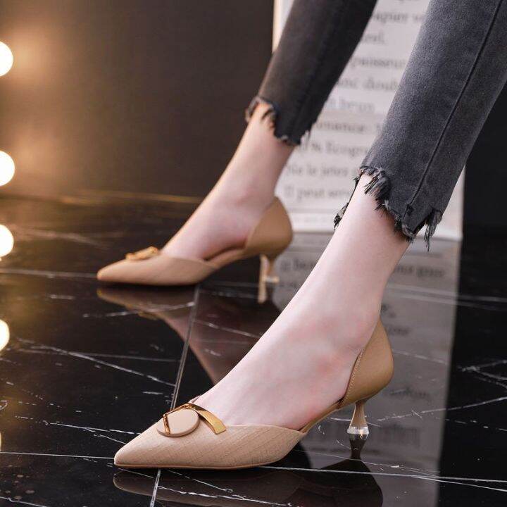 lady-pumps-2020-spring-new-all-match-internet-celebrity-pointed-high-heel-womens-stiletto-heel-5cm-student-sandals-fair