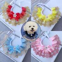 【CW】 Collar Bibs Dog Scarf Round Neck Bib Necklace Small