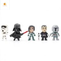 OPHOKJK มินิโมเดล 14 ชิ้น/เซ็ต Star Wars ของขวัญคริสต์มาส พวงกุญแจ 4 ซม. Action Figure h Vader พวงกุญแจ Baby Yoda