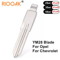 10Pcs KEYDIY KD Xhorse VVDI Remote Car Key Blade YM28ด้านขวาโลหะ Uncut Blank Flip Remote Car Key Blade สำหรับ Opel Chevrolet