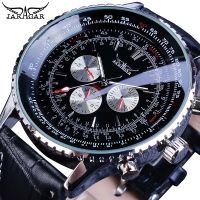 jaragar style mens fashion casual hollow large dial automatic mechanical watch 【QYUE】