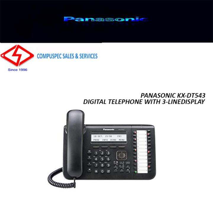 Panasonic Kx Dt543 Digital Telephone With 3 Linedisplay Lazada Ph