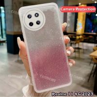 Realme เคสโทรศัพท์กากเพชรระยิบระยับ11 4G 2023ป้องกันเลนส์กล้องสำหรับ Realme11 Realme11 NFC 11 Realme 4G 5G 2023เคสหลังซิลิโคนนิ่มเคสโทรศัพท์โปร่งใสกันกระแทก