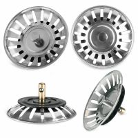 Stainless Steel Sink Sewer Strainer / Kitchen Disposer Plug Drain Filter / Stopper Basket Drainer