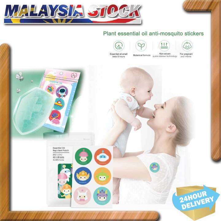 6 Pattern Cartoon Mosquito Repellent Stickers Home Bedroom Ecofriendly