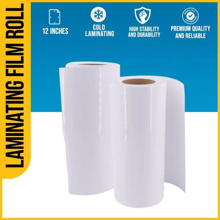 Cold Laminating Film Roll Photo Top Transparent 80Microns (12 inches