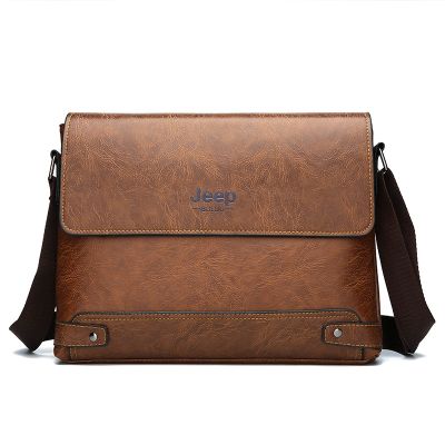 ▬๑❧ Fashion trendy bag mens bag shoulder bag mens briefcase business diagonal bag casual horizontal mens bag