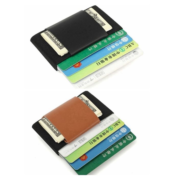 1-piece-fiber-new-small-magic-minimalist-wallet-slim-card-holder-elastic-credit-card-holder-business-id-card-holder-cash-purse-card-holders