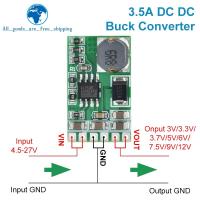 TZT 3.5A DC-DC Converter โมดูล Buck Step-Down Voltage Regulator Board 4.5V-27V ถึง 3V 3.3V 3.7V 5V 6V 7.5 9V 12V DD2712sa