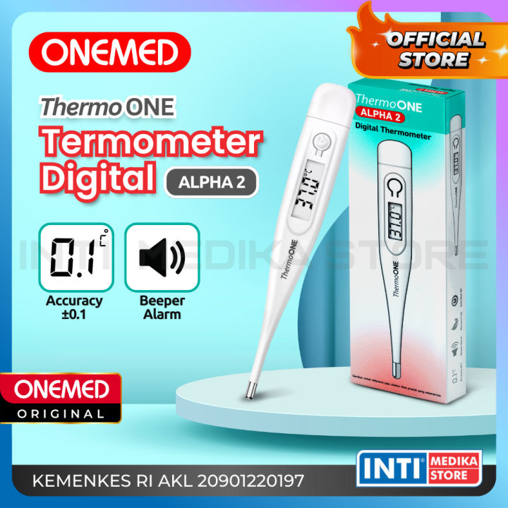 Onemed Thermometer Digital Thermo One Alpha 2 Termometer Ketiak