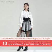 ☸★ 27bf6658ออกแบบโดย Leorlax ของแท้2023 Pu Malha Cintura A A Linha Metade Do Corpo Sasia Com ผู้สื่อข่าว Camisa J0086