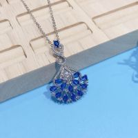 Vintage Silver 925 Necklace Blue Sapphire Jewellry Pendant For Women Men DIWENFU 925 Sterling Silver Sapphire Gemstone Pendants