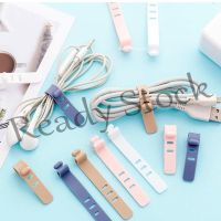 【Ready Stock】 ┇♦۩ B40 5Pcs Cable Protector charger tie silicon wire chord cables organizer cord tie organizer Cable Winder Accesories USB Earphone Data Line Mouse Keyboard Cable Cord Holder