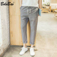 CWBOLOBAO ฤดูร้อนกางเกงชายเกาหลีแนวโน้มหลวมสบายๆขนาดเล็กฟุต9จุดกางเกง Slim Linen Mens แฟชั่น Streetwear Sweatpants ชาย