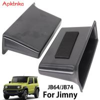 ช่องเก็บกล่องเก็บของด้านข้างประตูหน้ารถยนต์ช่องเคสแบบมีที่จับสำหรับ Suzuki Jimny JB74 2019 2020 2021