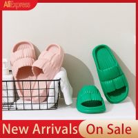 New Women Home Shoes Platform Slipper Summer Beach Flip Flops Women EVA Soft Sole Flat Shoes Mute Non-slip Slides Beach Sandal