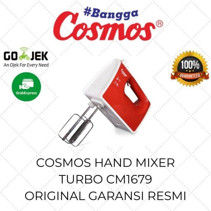 Cosmos Hand Mixer Real Turbo Cm 1679 Mikser Mini Pengaduk Pengocok