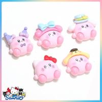 10-30Pcs Kawaii Kirby Resin Accessories Cartoon Anime Sanrios Series Diy Mobile Shell Hair Clip Cup Patch Jewelry Materials Toys