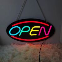 ✷ USB Open Bar Neon Sign Light LED Lamps Wall Hanging Decor Romantic Atmosphere Light for Home Store Business Bar Club Decorative