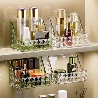 【YD】 Ins Luxury Makeup Organizer Storage Wall-mounted Hole Cosmetics Holder for Desktop Dresser