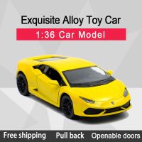 Kinsmart 1:36 HURACAN LP610-4 Sport Car Alloy Diecast Car Model Toy With Pull Back For Kids Gifts Toy Collection Die-Cast Vehicles