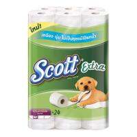 พร้อมส่งด่วน! สก๊อตต์ เอ็กซ์ตร้า กระดาษชำระ บิ๊กโรล ยาวพิเศษ x 24 ม้วน Scott Extra Big Roll Toilet Tissue x 24 Rolls อุปกรณ์ภายในบ้านราคาถูก เก็บเงินปลายทางได้