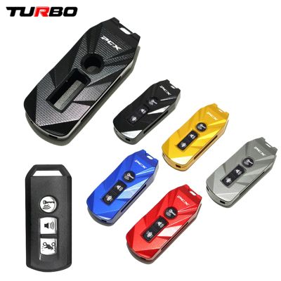 For Honda PCX150 PCX125 pcx 125 150 2021 2022 Motorcycle High Quality Accessories CNC Aluminum Key Case Cover Shell Keychain