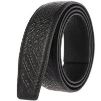 ◙▣ஐ Cowhide Leather No Buckle Wide Real Genuine Leather Belt Without Automatic Buckle Strap Designer Belts Men Width:3.5cm