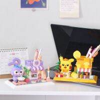 ที่ใส่ปากกาของเล่นบล็อคก่อสร้างเม็ดเล็กใช้ได้กับเลโก้ Yugui Dog Pikachu Star Dew ปริศนาเด็กสาวคุณภาพดี