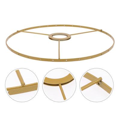 Lamp Lampshade Shade Bracket Ring Frame Guard Cage Light Holder Heavy Horn Wire Harp Saddle Drum Round Adapter Base Duty Metal LED Strip Lighting