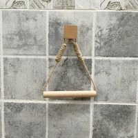 Retro Kitchen Roll Paper Accessory Hanging Rope Wall Mounted toilet paper holder Tube Bathroom Decor Rack Holders Toilet Roll Holders