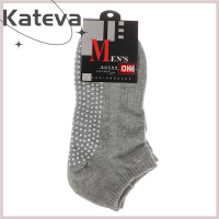 [Kateva] COD 1คู่ผู้ชายผ้าฝ้ายไม่ลื่นถุงเท้าโยคะ Breathable Anti Skid FLOOR SOCKS