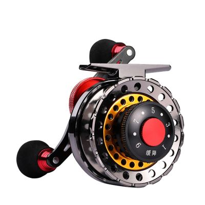 Full metal Fly Fishing Reel Ice fishing reel Micro lead magnetic brake 6+1BB fish line wheel 6+1BB Baitcasting reel YUYU Fishing Reels