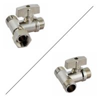 Electroplated Brass Ball Valve 1/2 BSP Male to Female Thread Loose Union Nut Diverter Water Faucet Shunt Switch