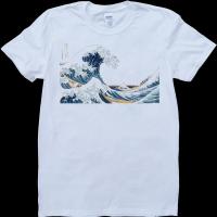 Hokusai The Great Wave MenS White, Custom Made T-Shirt Newest Fashion Smen Short Sleeve T Shirts