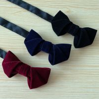 good blue red wool Women children velvet boy girl men flexible green color bow tie male man wedding businessblack accessories Boys Clothing