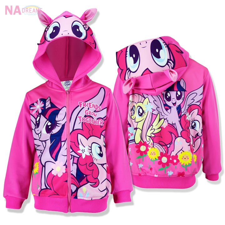 my-little-pony-เสื้อแจ็คเก็ต-เสื้อหนาวเด็กผู้หญิง-3-10-ปี-jacket-ลายการ์ตูนโพนี่-my-little-pony-เสื้อกันหนาว-สีชมพู