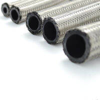 1.536 m AN4 AN6 AN8 AN10 Stainless Steel ided ke Gas Oil Fuel Line Hose Oil Cooler Silver Color NEW